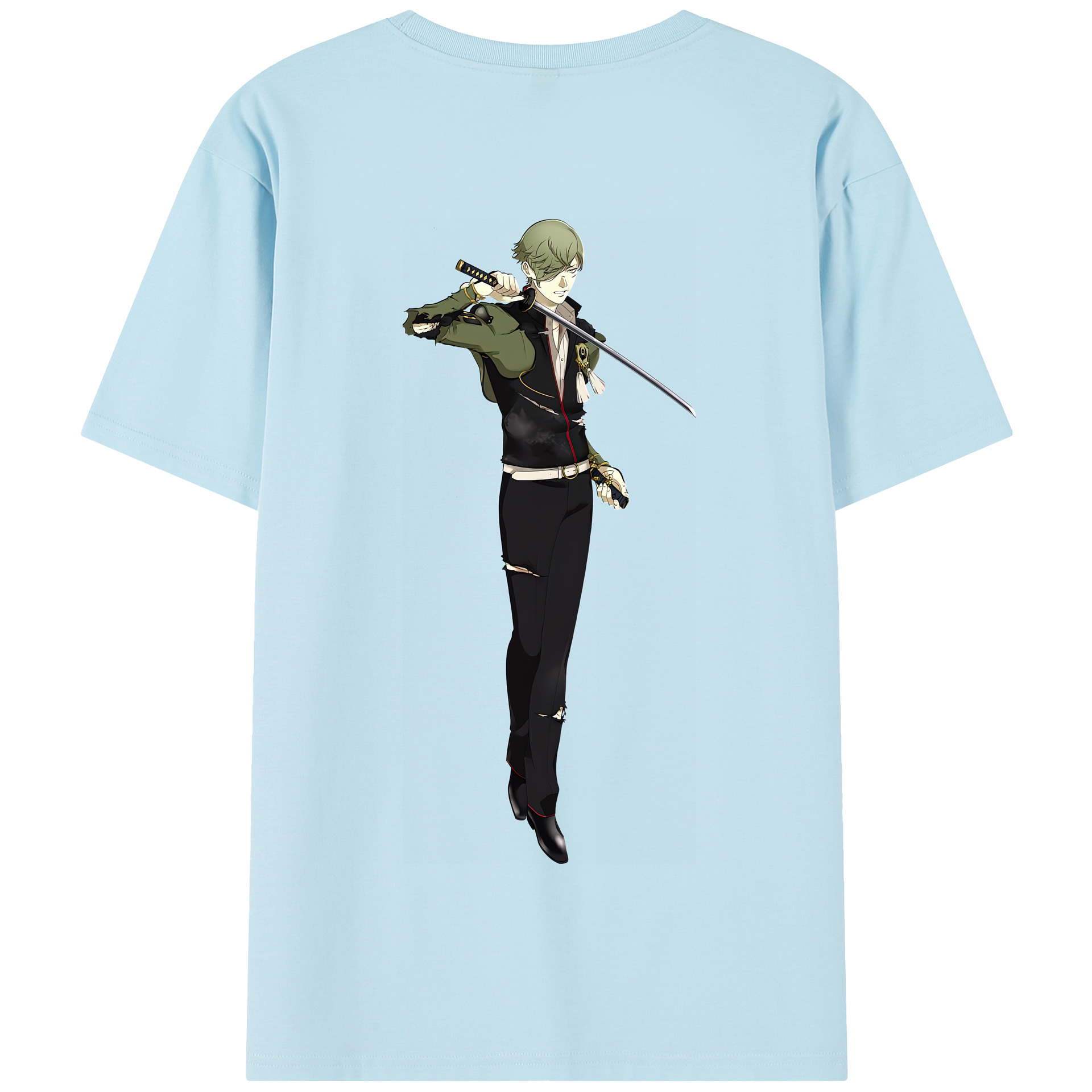 （画像用） 刀剣乱舞 Touken Ranbu 綿100％半袖Tシャツ（背面プリント）